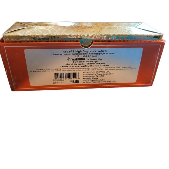 Chesapeake Bay Candles Soy Wax Blend Set Fall Scents Nutmeg, Pumpkin Cinn DH621 - Picture 3 of 6